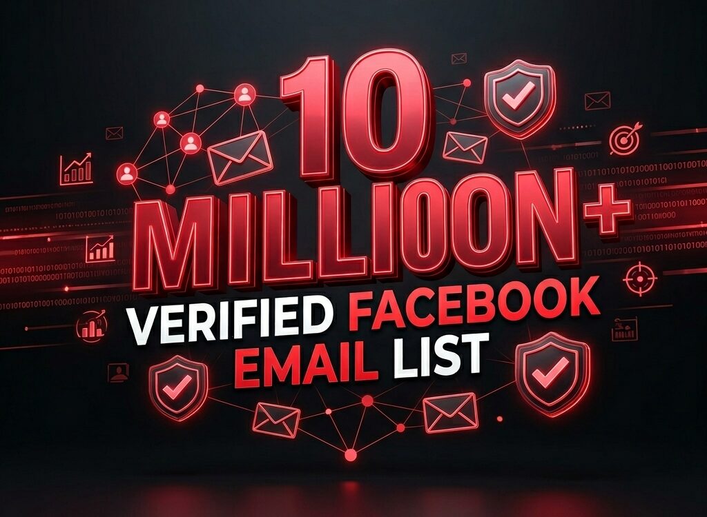 Buy 10 Million+ Facebook Email Database – Verified Facebook Email List for Marketing