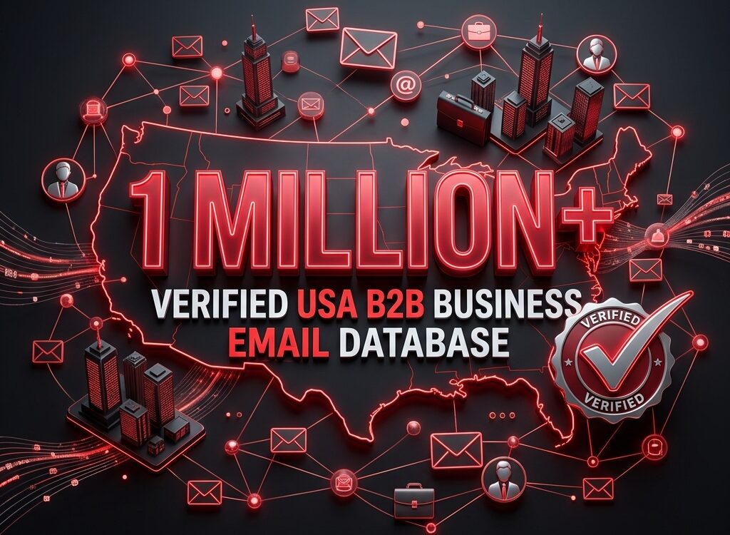 Buy 1 Million+ USA Business Email List – Verified American B2B Email Database