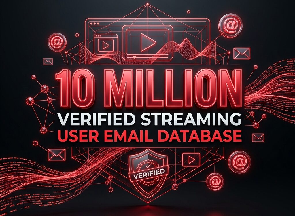 Buy Streaming User Email Database 10 Million Mail List | Digital Entertainment Marketing