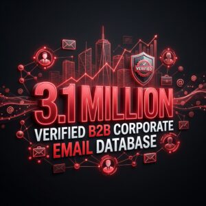Buy Business Corporate Email Database – 3.1 Million Verified B2B Mail List
