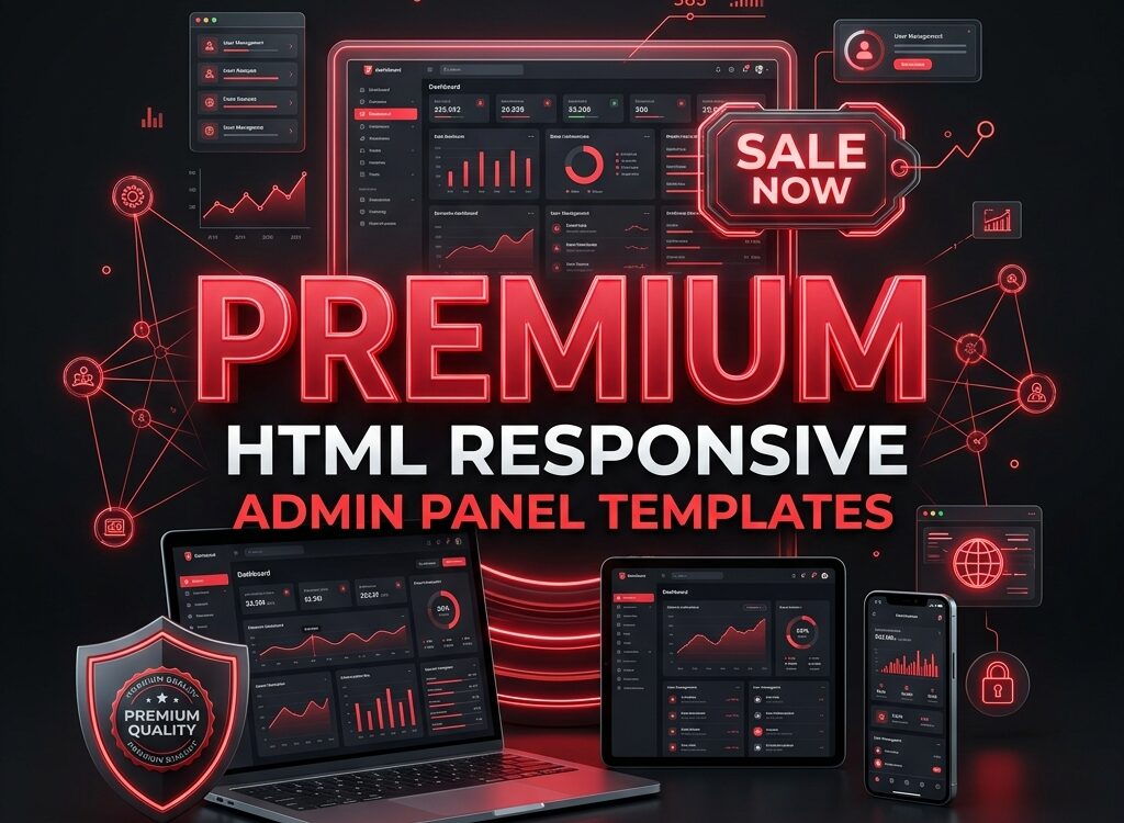 HTML Responsive Admin Panel Templates Premium Sale Now