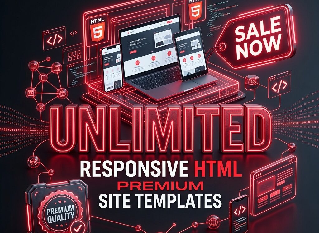 Unlimited Responsive HTML Premium Site Templates Sale Now