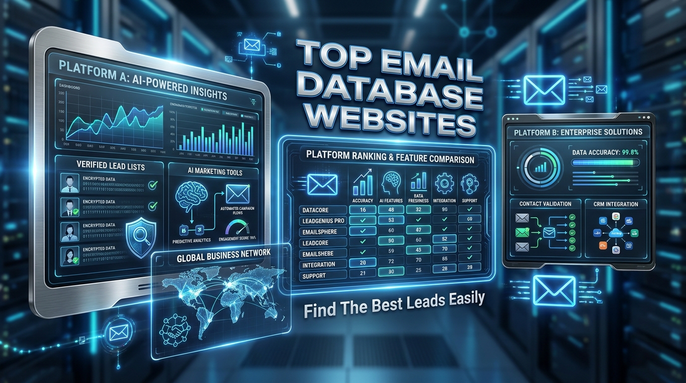 Top Email Database Websites Comparison: Find The Best Leads Easily Today