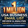The 1 Million USA Business Email List Review: Is It Worth The Investment