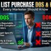 Top Email Marketing List Purchase Dos And Donts Every Marketer Should Know
