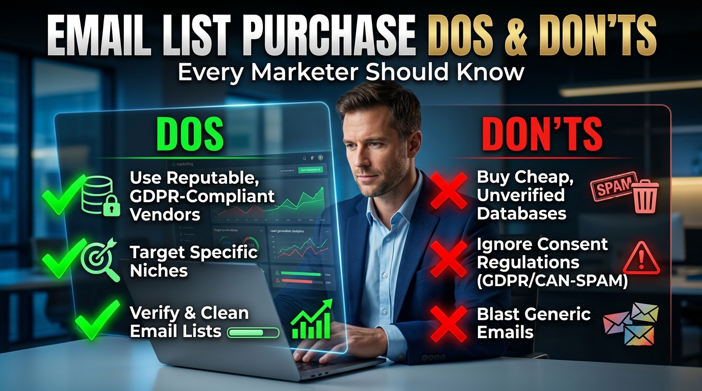 Top Email Marketing List Purchase Dos And Donts Every Marketer Should Know