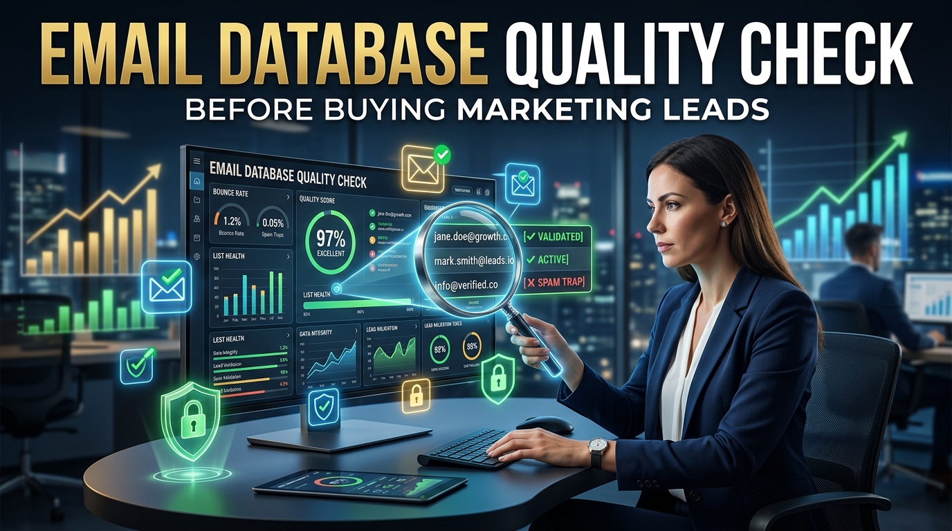 Crucial Email Database Quality Check Before Buying Any Marketing Leads