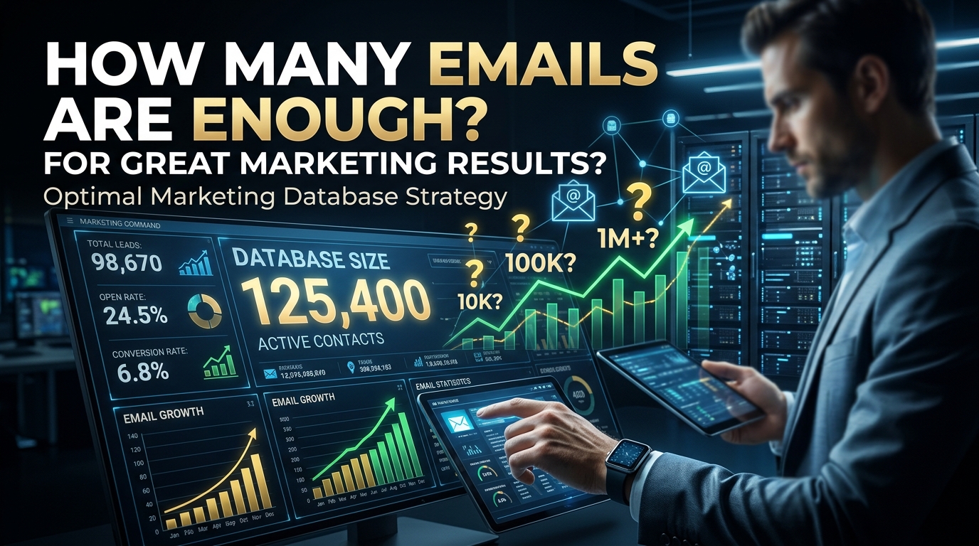 How Many Emails In A Good Marketing Database To Guarantee Great Results