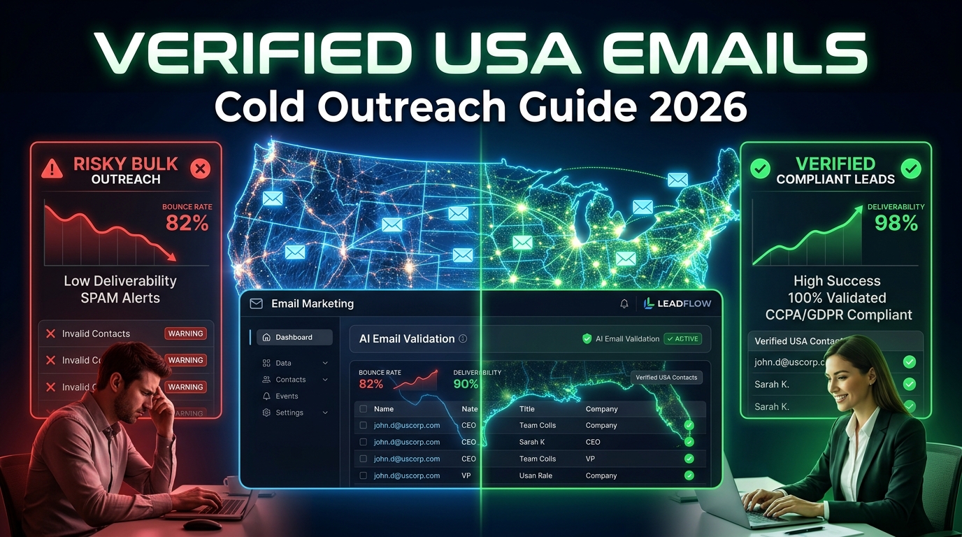 Verified USA Email Addresses For Cold Outreach To Skyrocket Your Sales