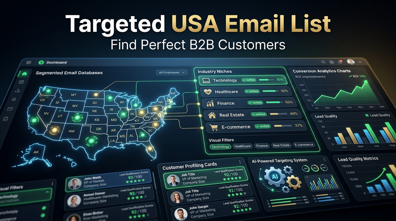 Targeted USA Email List By Industry Niche: Find Perfect B2B Customers