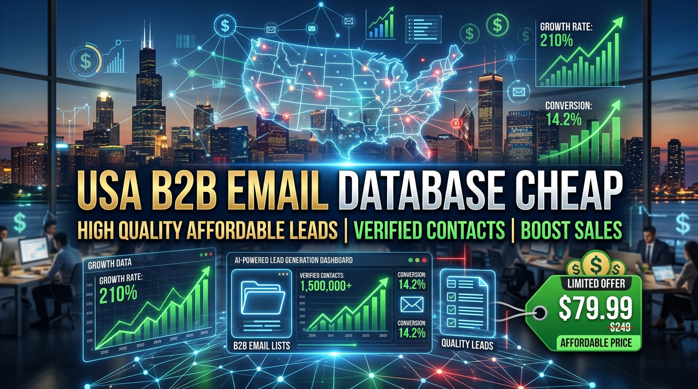 USA B2B Email Database Cheap: Where To Find High Quality Affordable Leads