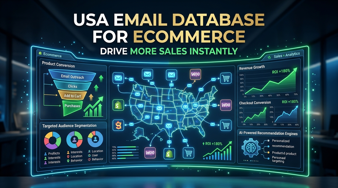 USA Email Database For Ecommerce Campaigns: Drive More Sales Instantly