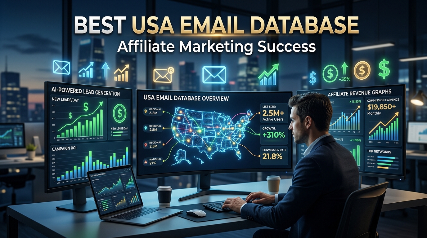 Best USA Email Database For Affiliate Marketing Success And High Profits