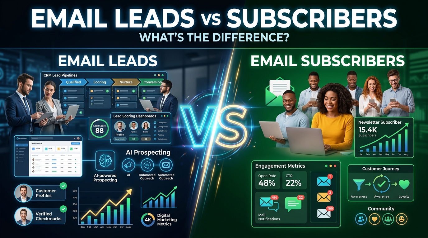 Email Leads vs Email Subscribers: What's the Difference