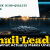 High quality email lead scoring dashboard grading leads by engagement, audience fit and buying intent