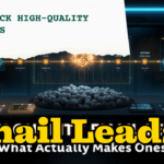 High quality email lead scoring dashboard grading leads by engagement, audience fit and buying intent